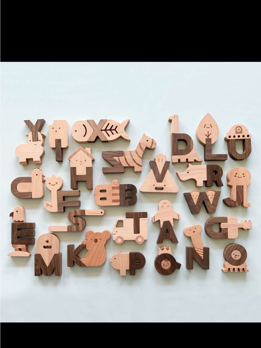 'oioiooi' wooden Alphabet Block Set